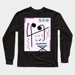 Kids Bowing Stick Figure Long Sleeve T-Shirt